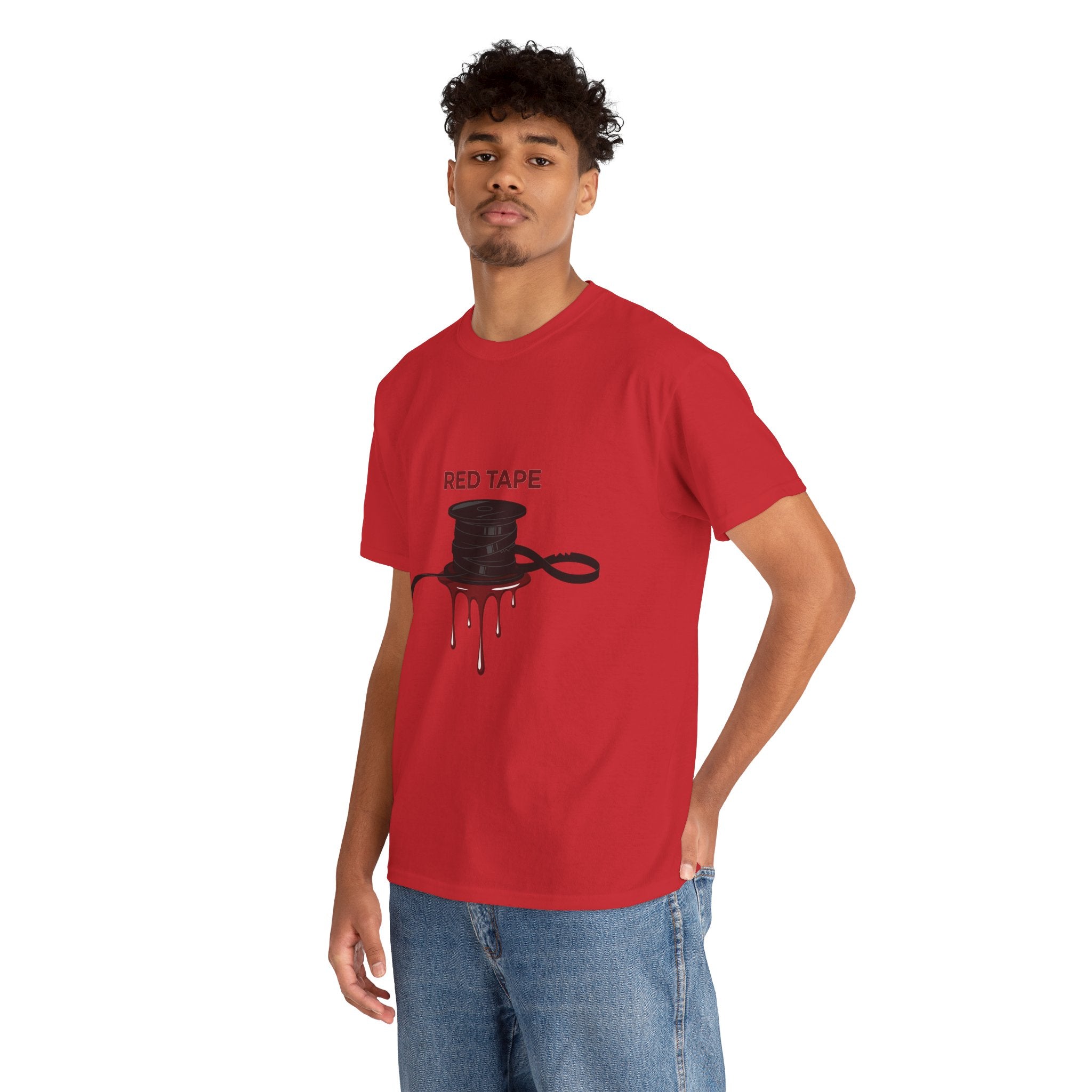 Last Slate Video 'REDACTED' Film Reel Tee — Red Tape Unisex Crew Neck T-Shirt