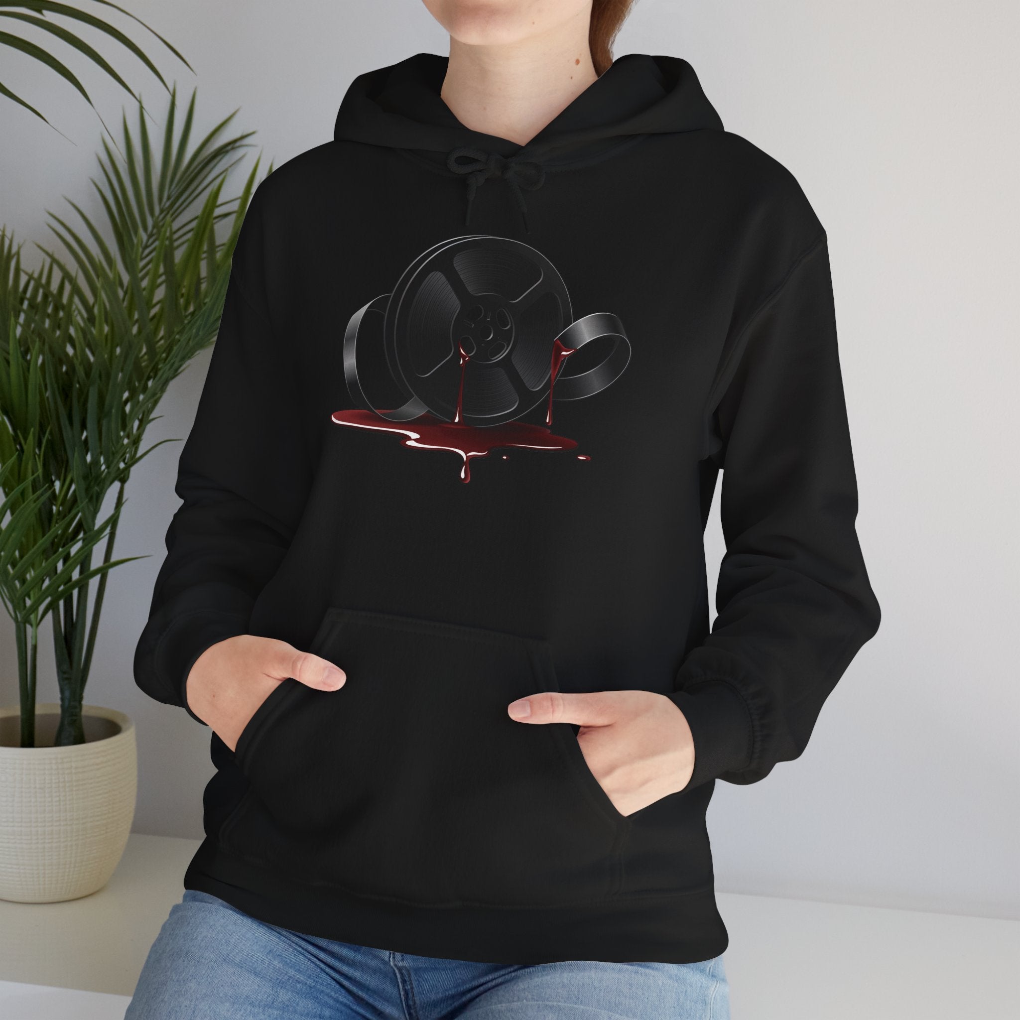 Last Slate Video 'UNSPOOLED' Film Reel - Unisex Heavy Cotton Hoodie