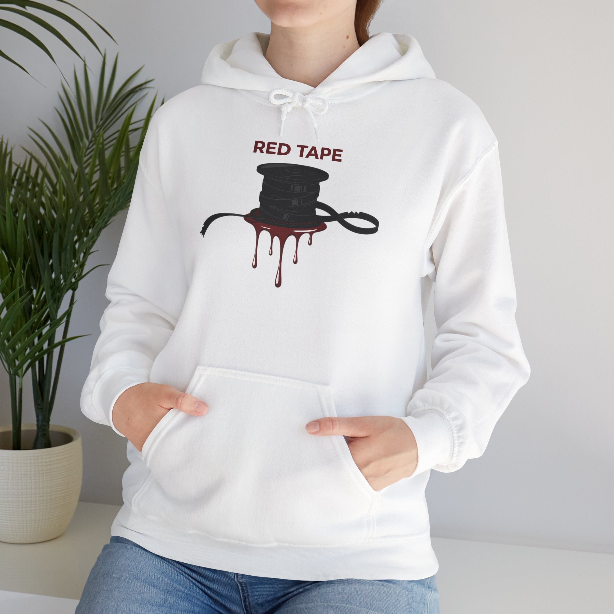 Last Slate Video 'REDACTED' Film Reel Hoodie — Red Tape Unisex Crew Neck Hoodie