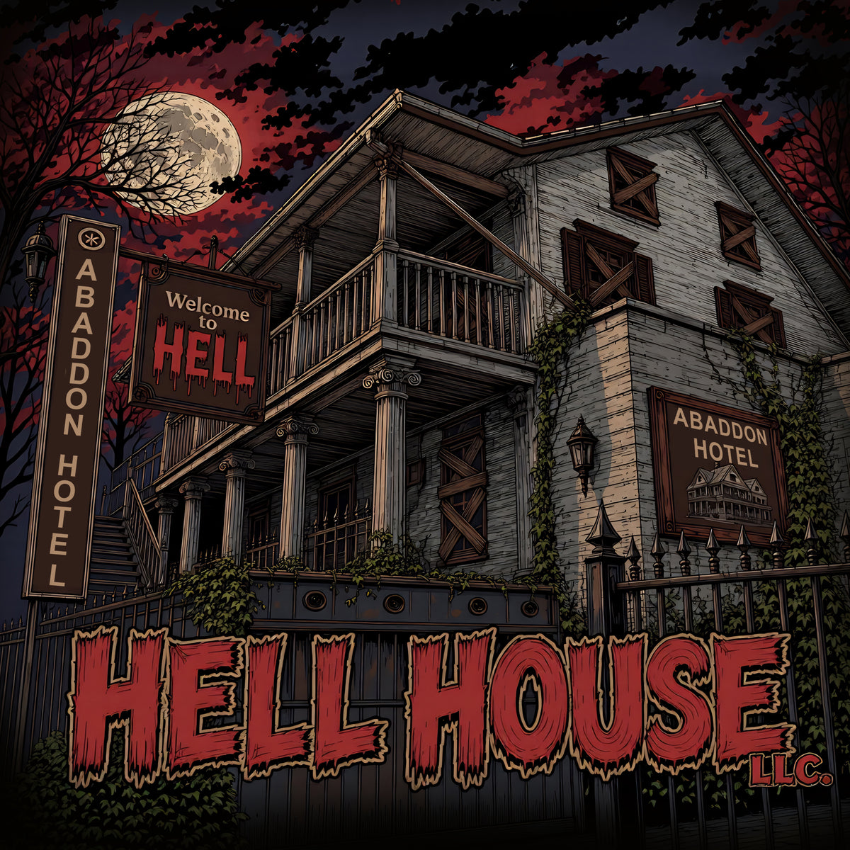 Limited edition Hell House LLC magnet, free when ordered direct from Last Slate Video