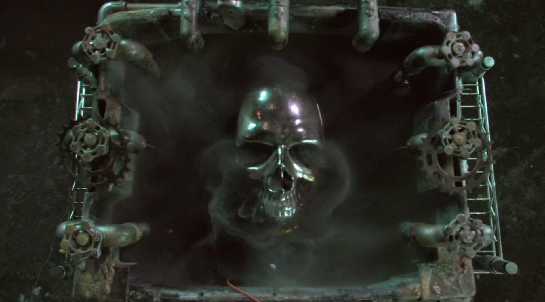 The chrome skull rig