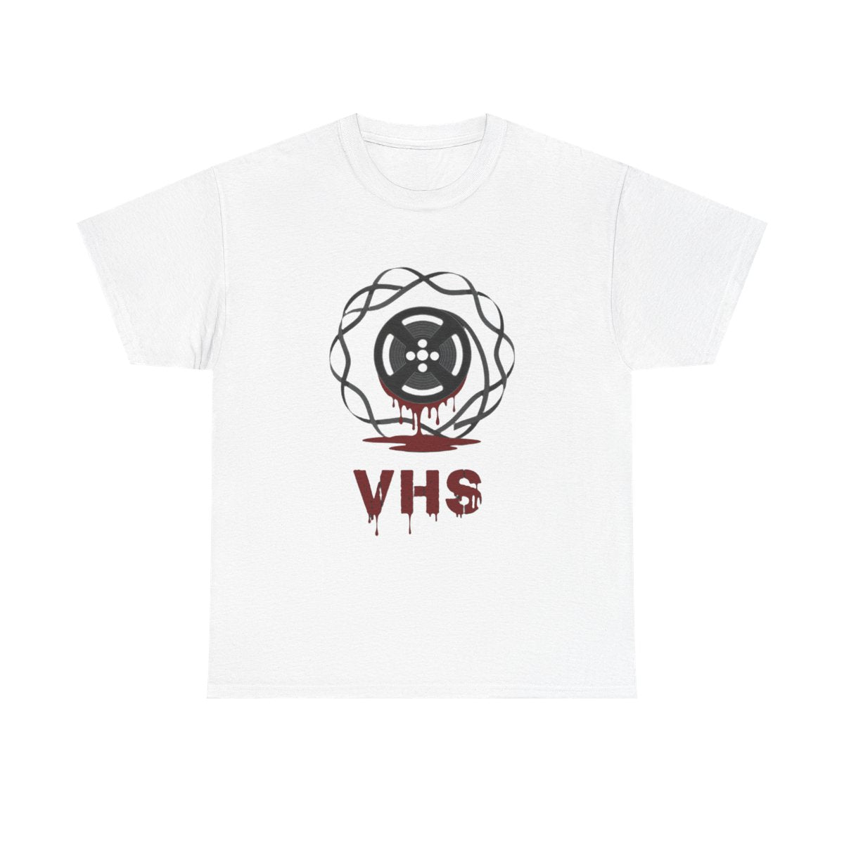 Horror T-Shirt - 'Tampered Evidence' VHS - Unisex Heavy Cotton Tee