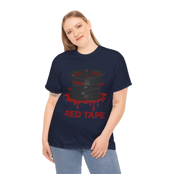 Horror T-Shirt - 'Deleted Scenes'  RED TAPE - Unisex Heavy Cotton Tee