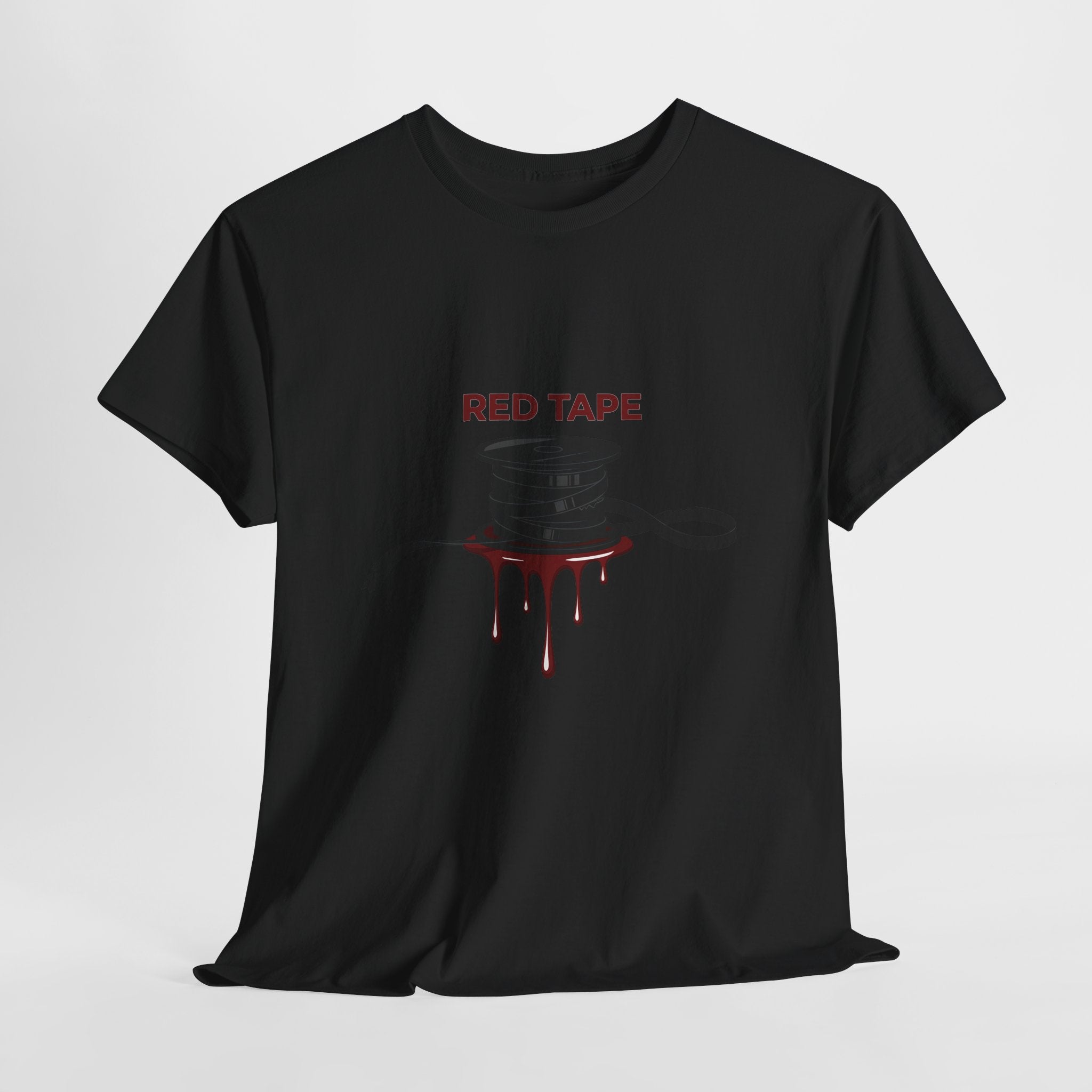 Last Slate Video 'REDACTED' Film Reel Tee — Red Tape Unisex Crew Neck T-Shirt
