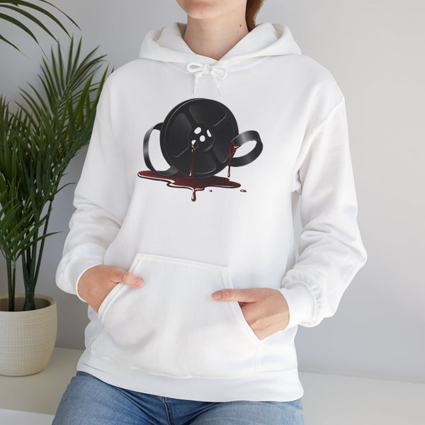 Horror Hoodie 'UNSPOOLED' Film Reel  - Unisex Heavy Cotton Hoodie