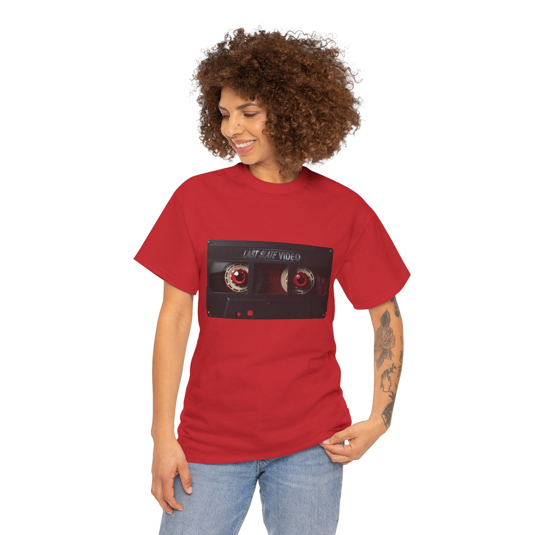 Last Slate Video VHS 'No Witnesses' Unisex Heavy Cotton T-Shirt
