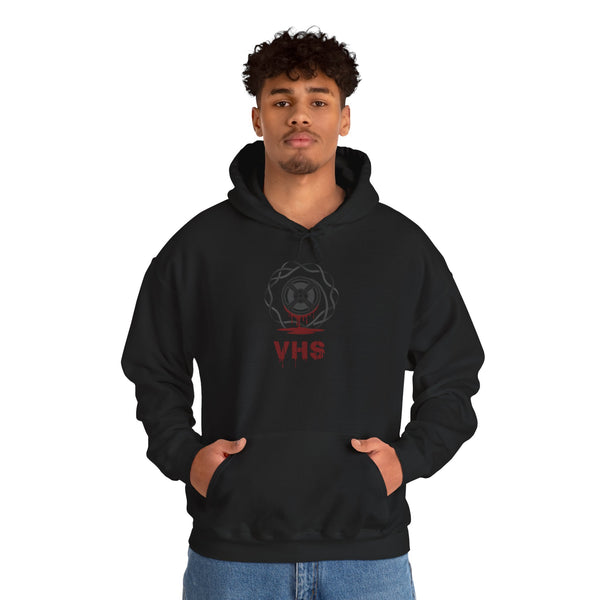 Horror Hoodie 'Tampered Evidence' VHS -  Unisex Heavy Cotton Hoodie