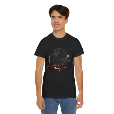 Horror T-Shirt 'UNSPOOLED' Film Reel  -
