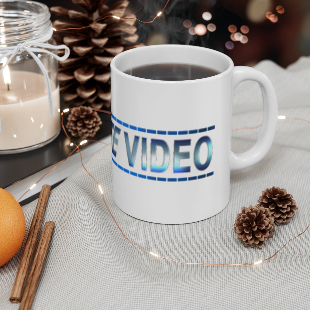 Last Slate Video Mug - Retro Neon Logo (11oz)