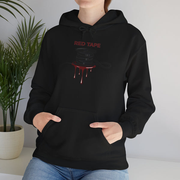 Horror Hoodie 'REDACTED' Film Reel Hoodie — Red Tape Unisex Crew Neck Hoodie