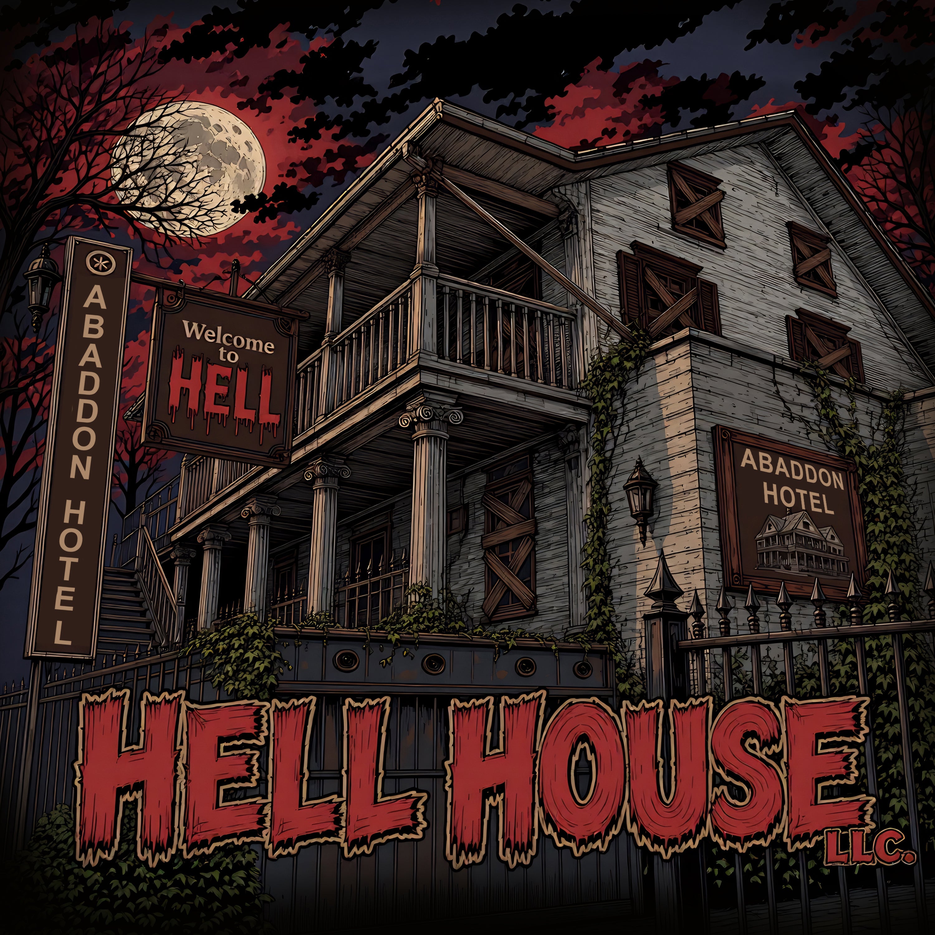 Limited edition Hell House LLC magnet, free when ordered direct from Last Slate Video