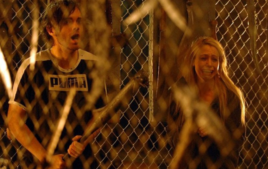 Cornered behind the fence