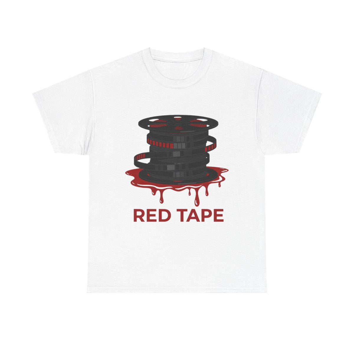 Horror T-Shirt - 'Deleted Scenes'  RED TAPE - Unisex Heavy Cotton Tee